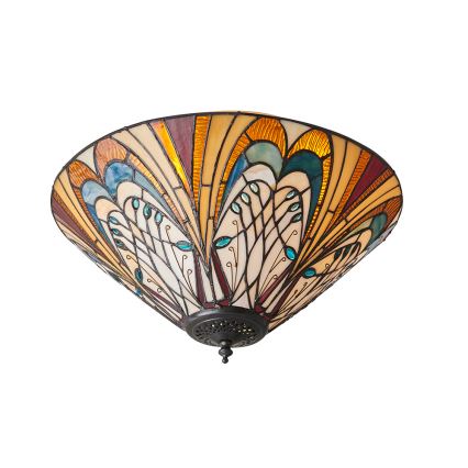 Endon 70241 - Plafonnier Tiffany HECTOR 2xE27/60W/230V Ø 40 cm