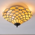 Endon 70242 - Deckenleuchte Tiffany PEARL 2xE27/60W/230V Ø 37 cm