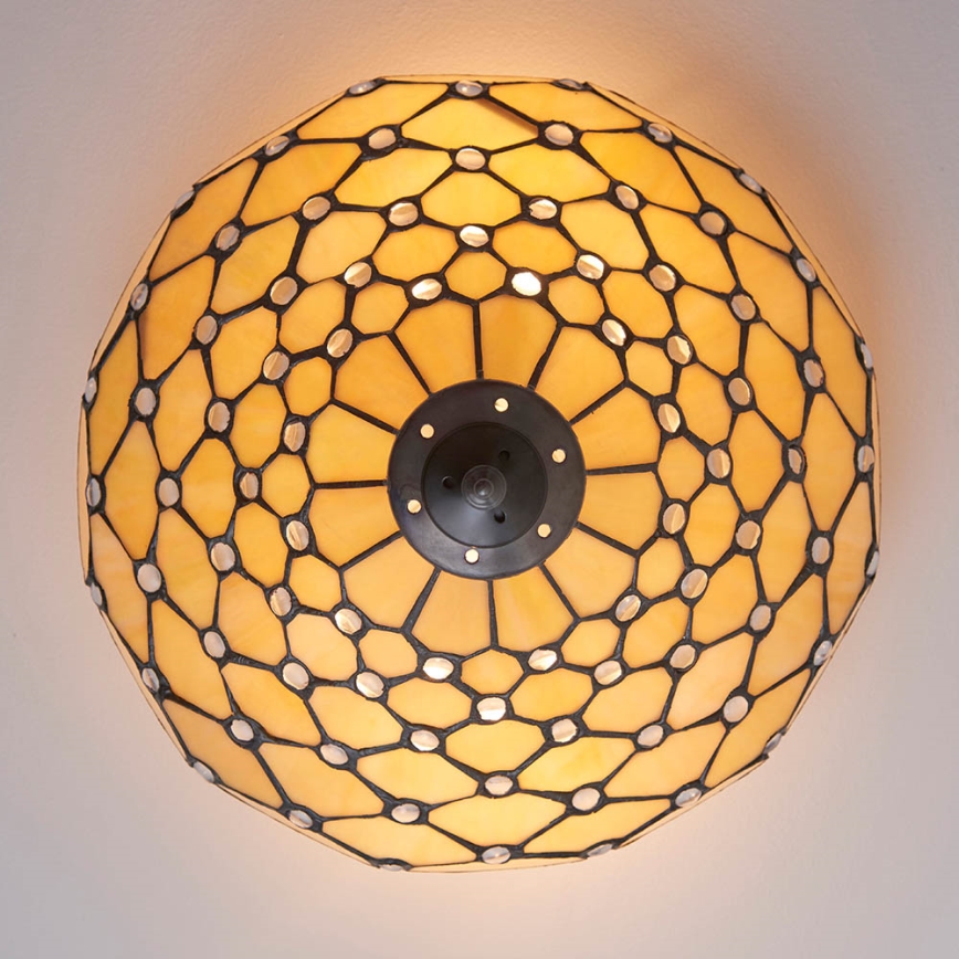Endon 70242 - Plafoniera PEARL 2xE27/60W/230V diametro 37 cm