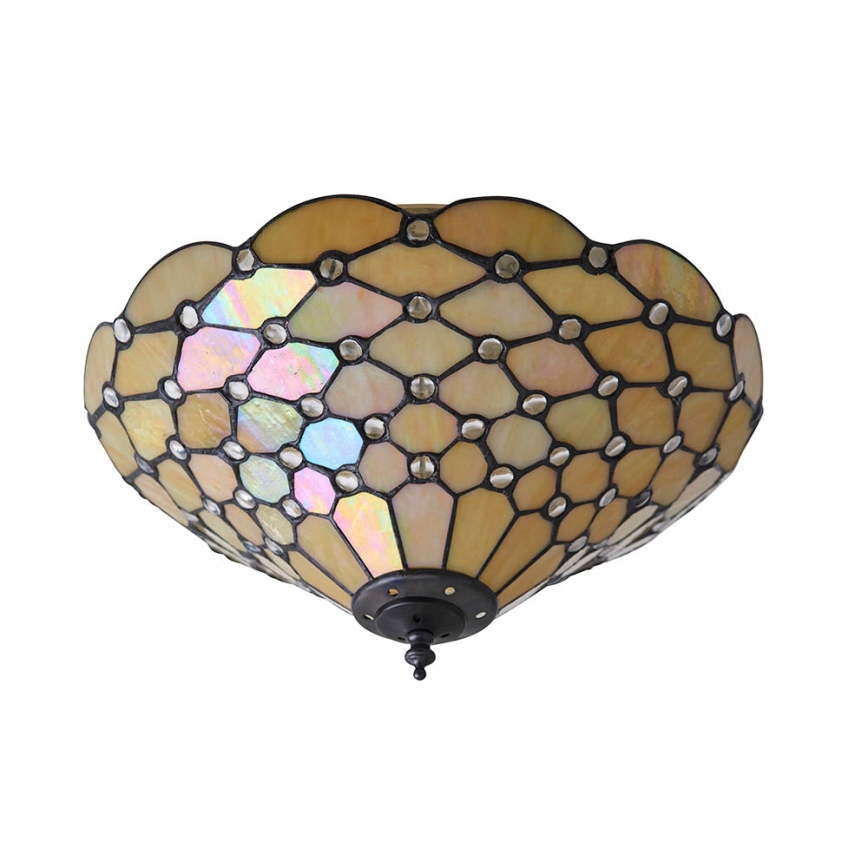 Endon 70242 - Plafoniera PEARL 2xE27/60W/230V diametro 37 cm