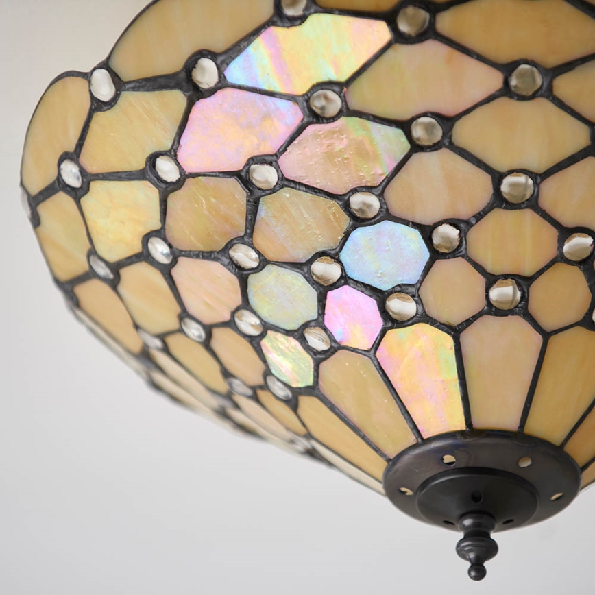 Endon 70242 - Plafoniera PEARL 2xE27/60W/230V diametro 37 cm