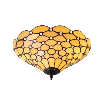 Endon 70242 - Plafoniera Tiffany PEARL 2xE27/60W/230V Ø 37 cm