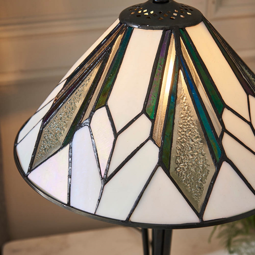 Endon 70365 - Tiffany-Tischleuchte ASTORIA 1x E14/40W/230V, Ø 30 cm