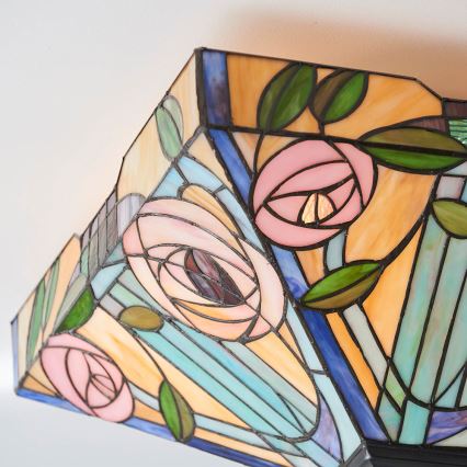 Endon 70698 - Lampada da soffitto Tiffany WILLOW 2xE27/60W/230V