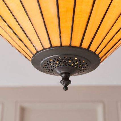 Endon 70706 - Tiffany-Deckenleuchte JAMELIA 2xE27/60W/230V Ø 50 cm