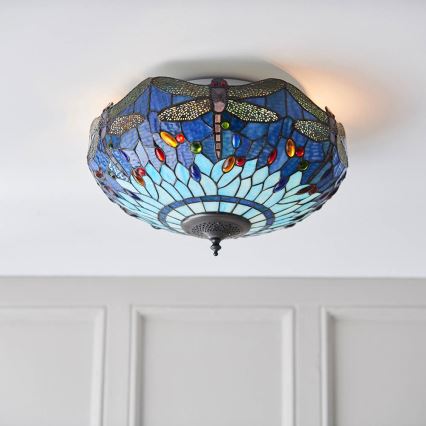 Endon 70722 - Plafoniera LIBELLULA 2xE27/60W/230V diametro 41 cm