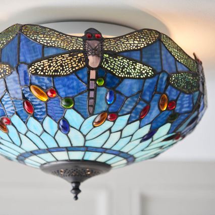 Endon 70722 - Plafoniera LIBELLULA 2xE27/60W/230V diametro 41 cm