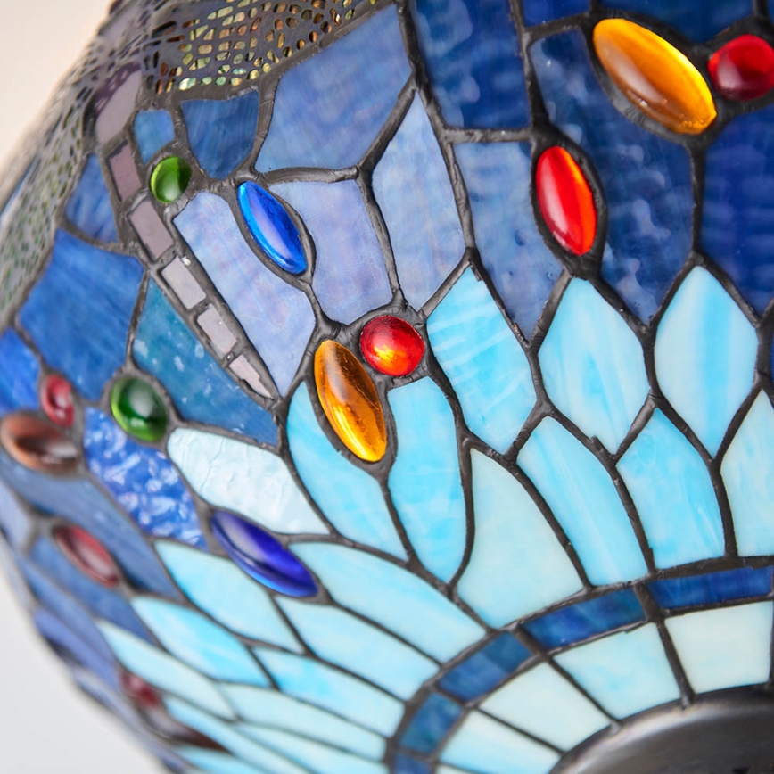 Endon 70722 - Plafoniera Tiffany DRAGONFLY 2xE27/60W/230V Ø 41 cm