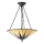 Endon 70754 - Lampadario a catena Tiffany DARK STAR 3xE27/60W/230V diam. 49 cm
