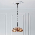 Endon 70824 - Lampadario a catena Tiffany DRAGONFLY 3xE27/60W/230V Ø 41 cm