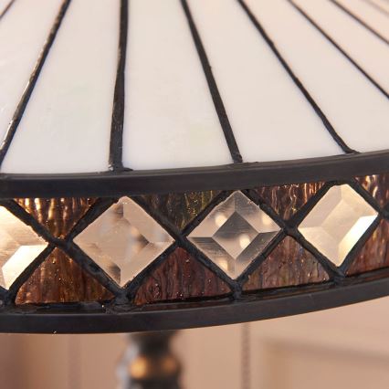 Endon 70935 - Tiffany-Tischlampe FARGO 2xE27/60W/230V Ø 41,5 cm