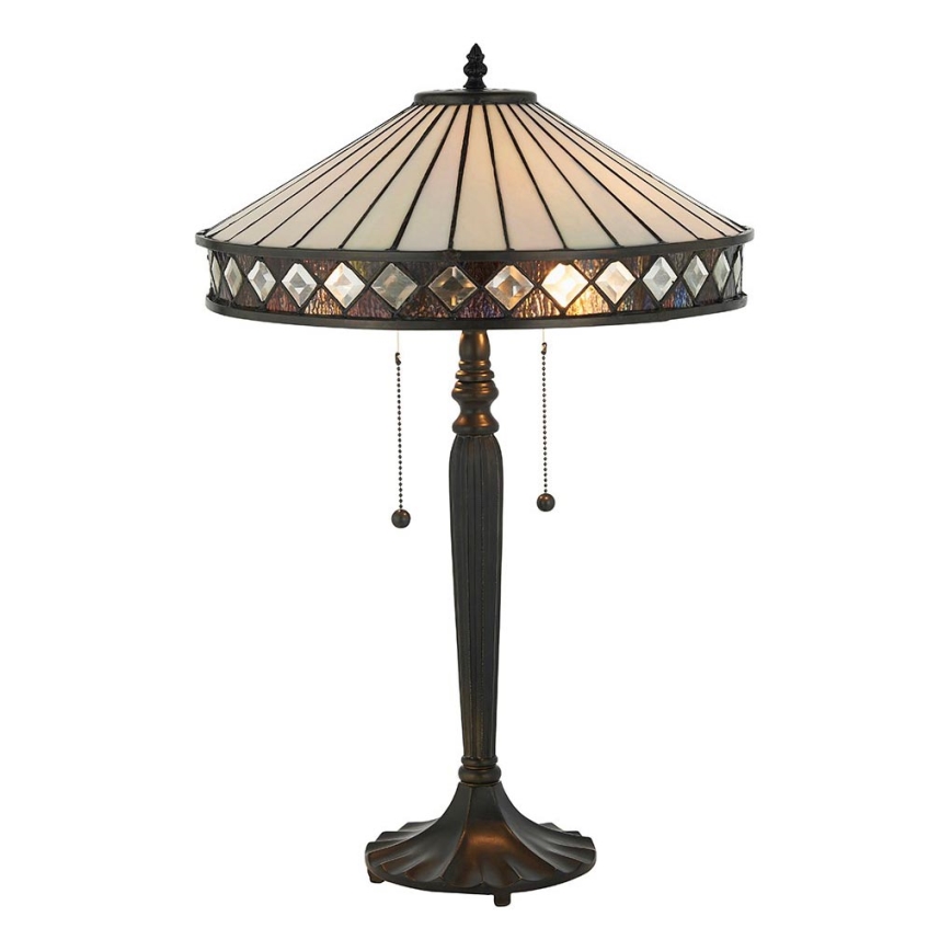 Endon 70935 - Tischleuchte FARGO 2xE27/60W/230V d 41,5 cm