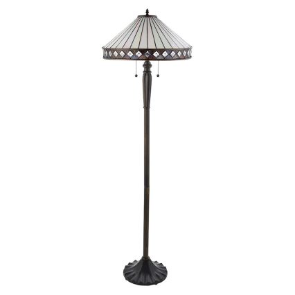 Endon 70936 - Lampada da terra FARGO 2xE27/60W/230V Ø 50 cm