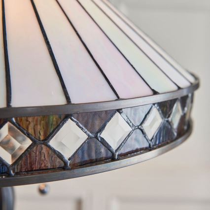 Endon 70936 - Lampada da terra FARGO 2xE27/60W/230V Ø 50 cm