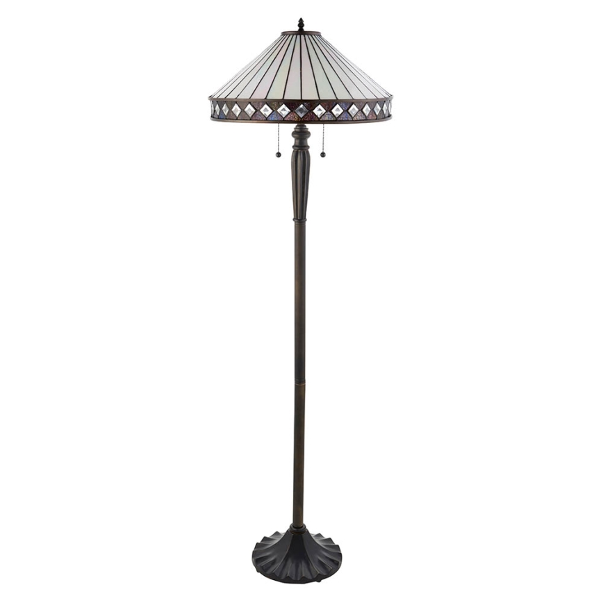 Endon 70936 - Stehleuchte FARGO 2xE27/60W/230V Ø 50 cm