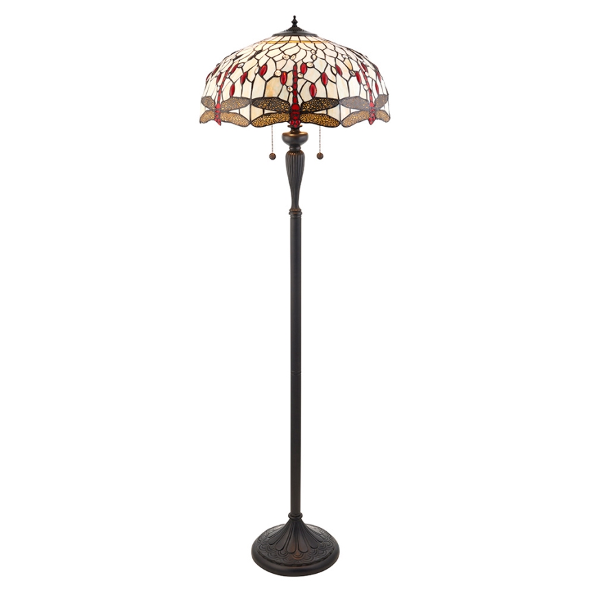 Endon 70940 - Lampada da terra DRAGONFLY 2xE27/60W/230V Ø 50 cm