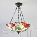 Endon 70946 - Lustre sur chaîne Tiffany BOTANICA 3xE27/60W/230V diam. 45 cm