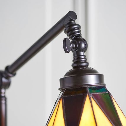 Endon 74355 - Lampadaire Tiffany DARK STAR 1xE14/40W/230V