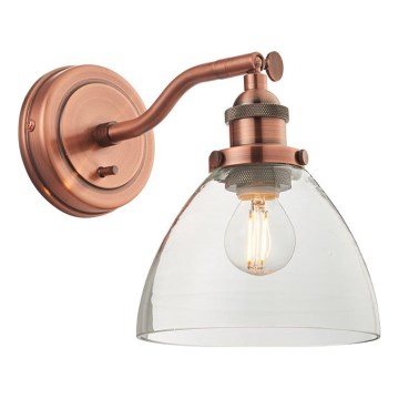 Endon 76334 - Faretto da parete HANSEN 1xE14/40W/230V, finitura rame