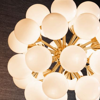 Endon 76499 - Lampadario sospeso su cavo OSCAR 28xG9/18W/230V oro