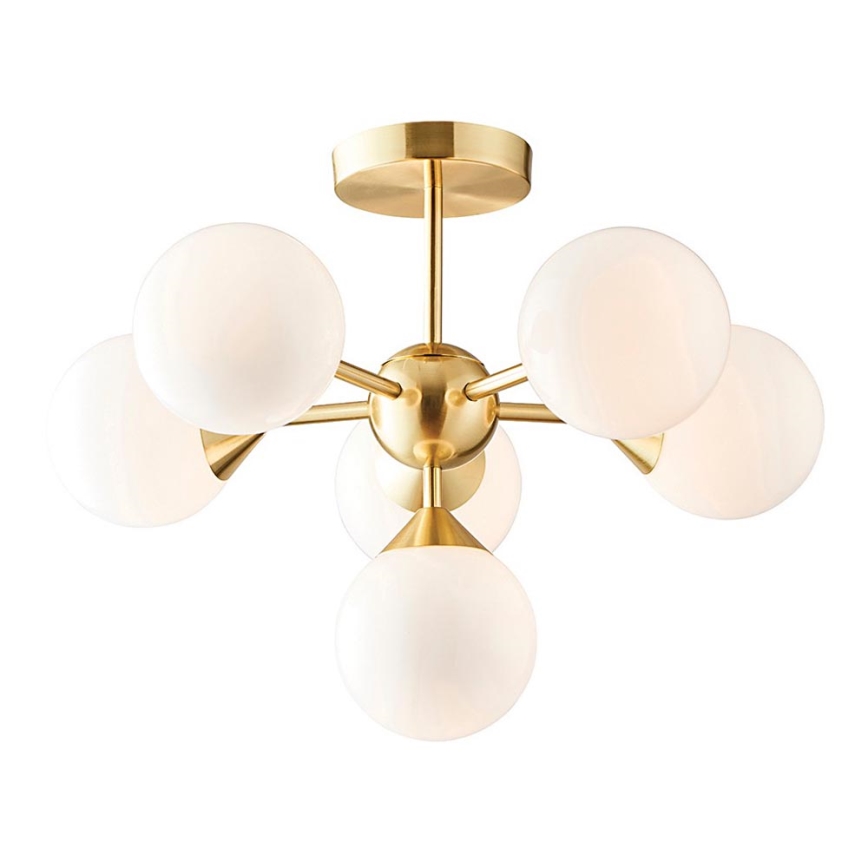 Endon 76501 - Lustre sur tige OSCAR 6xG9/5W/230V doré