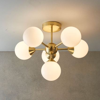 Endon 76501 - Lustre sur tige OSCAR 6xG9/5W/230V doré