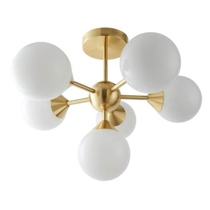 Endon 76501 - Lustre sur tige OSCAR 6xG9/5W/230V doré