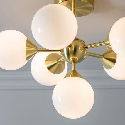 Endon 76501 - Lustre sur tige OSCAR 6xG9/5W/230V doré