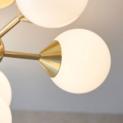 Endon 76501 - Lustre sur tige OSCAR 6xG9/5W/230V doré