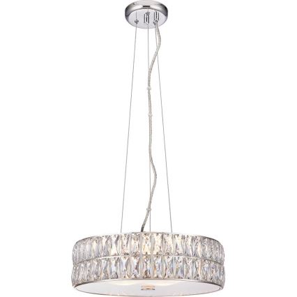Endon 76513 - LED-Hängeleuchte an Drahtseil VERINA 5xLED/5W/230V glänzender Chrom