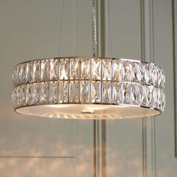 Endon 76513 - Suspension LED sur câble VERINA 5xLED/5W/230V, chrome brillant