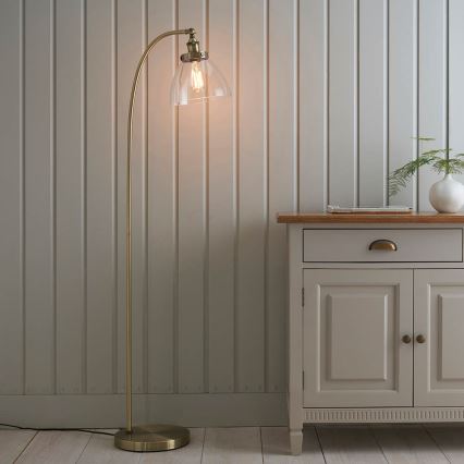 Endon 77860 - Lampada con piedistallo HANSEN 1xE27/40W/230V ottone