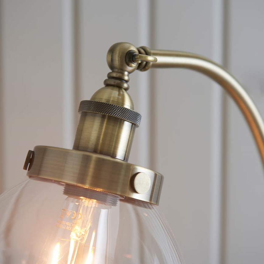 Endon 77860 - Lampada con piedistallo HANSEN 1xE27/40W/230V ottone