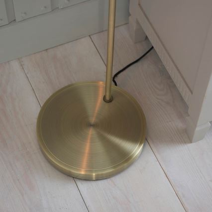 Endon 77860 - Lampada con piedistallo HANSEN 1xE27/40W/230V ottone