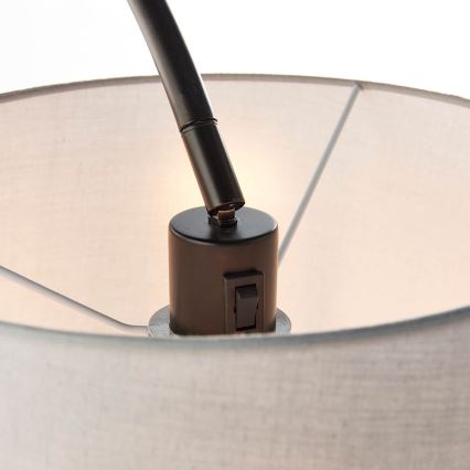 Endon 78163 - Lampada da terra CARLSON 1xE27/60W/230V grigio/nero