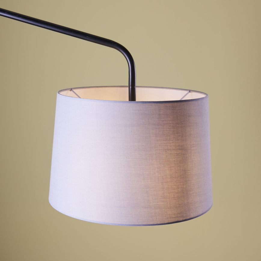 Endon 79380 - Lampada da parete CARLSON 1xE27/40W/230V grigia/nera