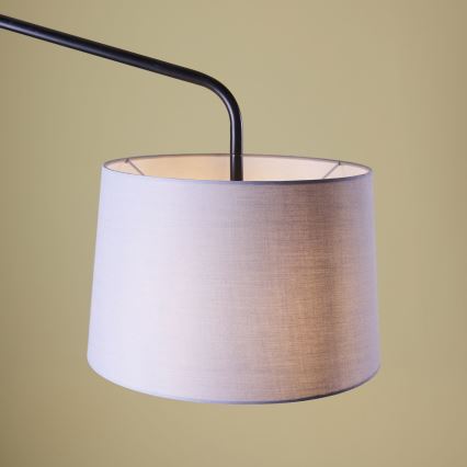 Endon 79380 - Wandleuchte CARLSON 1xE27/40W/230V grau/schwarz