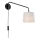 Endon 79500 - Wandleuchte CARLSON 1xE14/40W/230V grau/schwarz