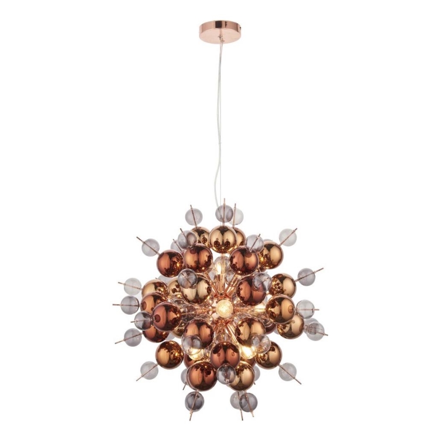 Endon 81584 - Hängeleuchte JOULES 9xE14/7W/230V kupfern