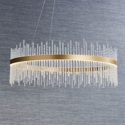 Endon 81908 - Lustre LED dimmable sur câble ADRIEL LED/58W/230V 3000K Ø 70 cm doré/transparent