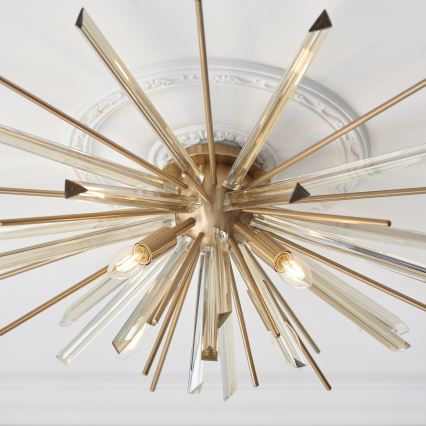 Endon 81937 - Deckenleuchte 4xE14/40W/230V, Ø 80 cm, goldfarben