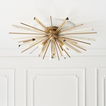 Endon 81937 - Plafoniera 4xE14/40W/230V Ø 80 cm, finitura oro