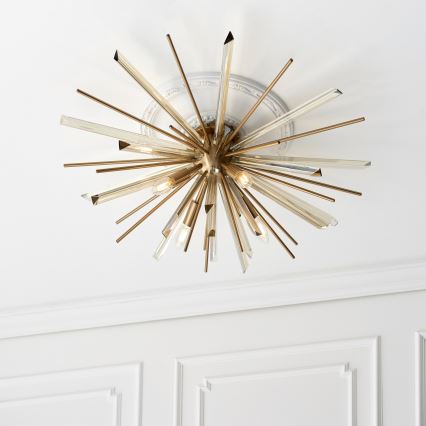 Endon 81937 - Plafonnier 4xE14/40W/230V, Ø 80 cm, doré