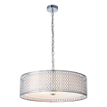 Endon 81969 - Lampadario a sospensione con catena CORDERO 3xE27/10W/230V cromo opaco