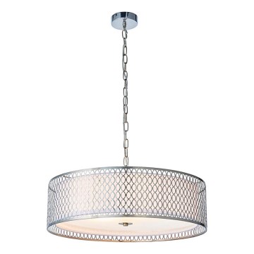 Endon 81969 - Lampadario a sospensione con catena CORDERO 3xE27/10W/230V cromo opaco