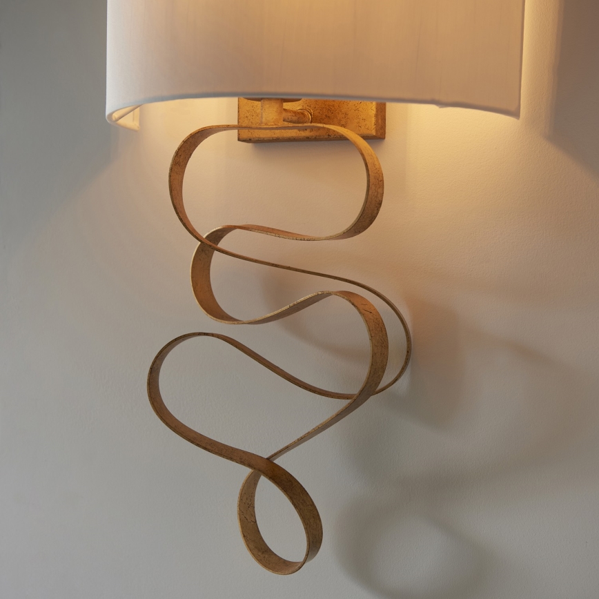 Endon 82070 - Lampada da parete 1xE27/10W/230V bianca/ottone