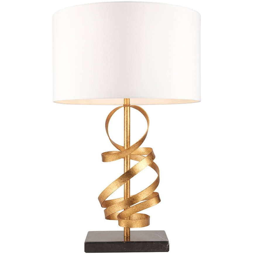Endon 82071 - Lampada da tavolo 1xE27/10W/230V bianco/ottone/nero