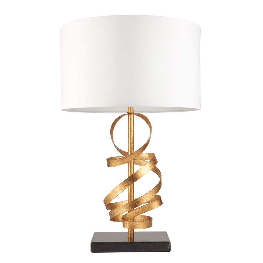 Endon 82071 - Lampe de table 1xE27/10W/230V blanc/laiton/noir