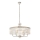 Endon 90263 - Kronleuchter an Kette CHESTERFIELD 6xE14/6W/230V Ø 55 cm glänzender Chrom