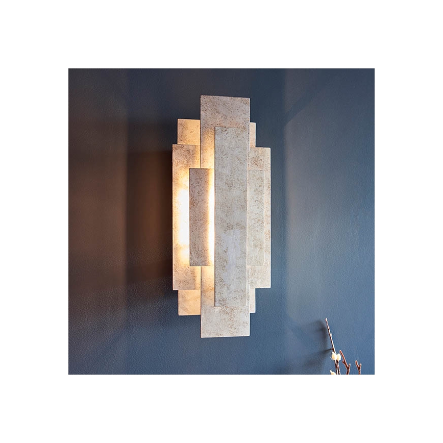 Endon 90451 - Applique murale ALZARE 2xG9/3W/230V patine blanche
